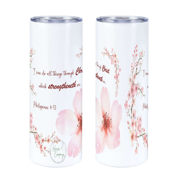 20 oz Tumbler Pink Cherry Blossom Kinsman & Company