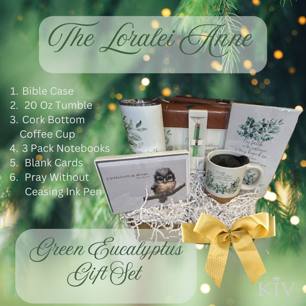 KJV Gift Set~ The Loralei Anne Complete Gift Set Green Eucalyptus Design