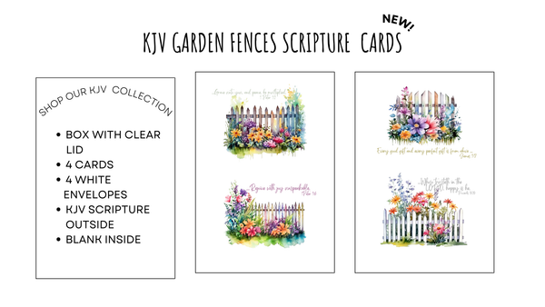 Garden Fence Collection | Kinsman & Company | Kjv scripture cards, King james bible verse cards, Christian gift cards, Inspirational scripture cards kjv, King james scripture cards, King james scripture cards gift, Faith-based cards kjv, Garden-themed scripture cards, Garden lover scripture cards, Beautifully designed scripture cards, KJV thoughtful card gift ideas, Bible verse inspiration cards, Motivational scripture cards, Encouragement gift card ideas, Thoughtful gift cards kjv.