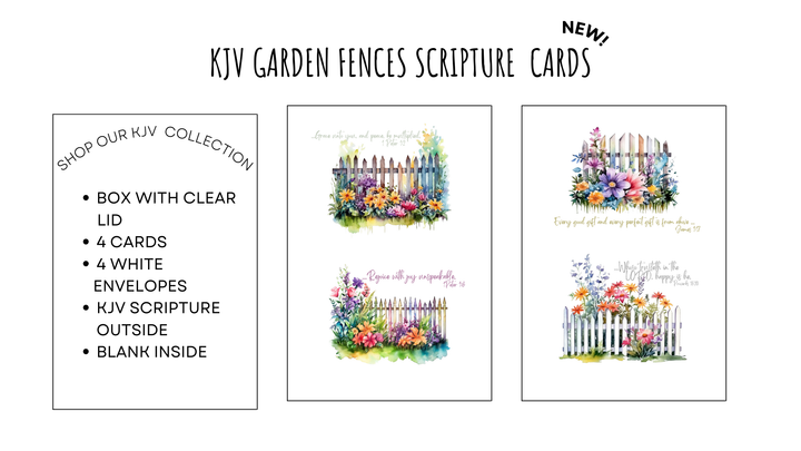 Garden Fence Collection | Kinsman & Company | Kjv scripture cards, King james bible verse cards, Christian gift cards, Inspirational scripture cards kjv, King james scripture cards, King james scripture cards gift, Faith-based cards kjv, Garden-themed scripture cards, Garden lover scripture cards, Beautifully designed scripture cards, KJV thoughtful card gift ideas, Bible verse inspiration cards, Motivational scripture cards, Encouragement gift card ideas, Thoughtful gift cards kjv.