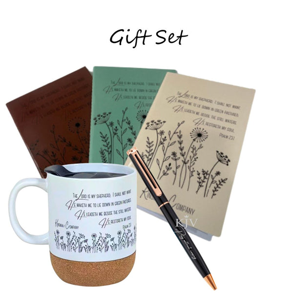 KJV Gift Set Wildflower Design | Sermon Notebooks | Kinsman & Company