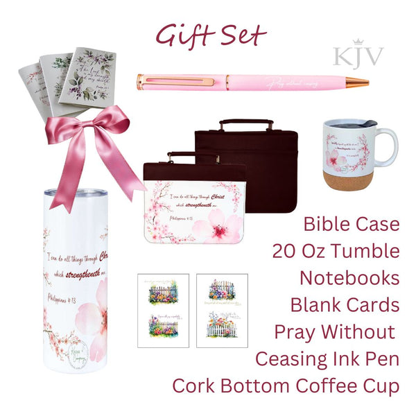 KJV Women's Gift Sets Complete Pink  | Gifts for Her Green Eucalyptus | Kinsman & Company