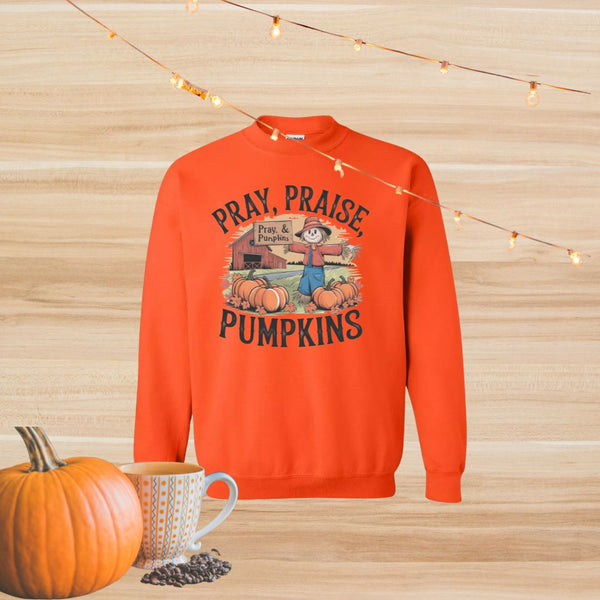 Sweatshirts | Praise, Pray & Pumpkins | Orange Kinsman & Company