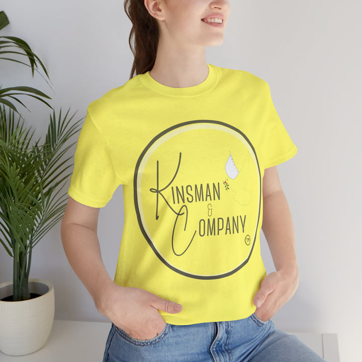 KJV Ladies Favorite Logo T-Shirts | Yellow. KJV Scripture T-Shirts, KJV Ladies T-shirts, Favorite Logo T-shirts, Religious Graphic Tees, KJV Ladies Logo T-shirt Gift, Ladies T-shirts for Birthday Gift, Ladies Logo T-Shirts, Ladies Faith Logo T-shirt, KJV Logo Apparel, Women’s Favorite Logo Tee, Women's Kinsman & Company Logo T-shirt, Kinsman & Company Logo T-shirt, Women's KJV Logo T-shirt, Women’s Favorite Logo Tee, Favorite T-shirt Logo for Ladies